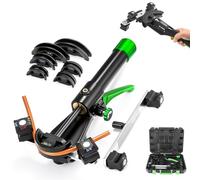 Kit de cintreuse de tubes hydraulique manuelle, ensemble d'outils de cintreuse de tubes en cuivre à cliquet avec 7 moules, pour tubes en laiton, aluminium et acier fin