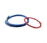 Kit de cintreuse de tuyau en cuivre pour climatisation en plastique PE avec bande de flexion en caoutchouc intégrée pour tubes de 6,35 mm et 1,6 cm de long, 4 m de long, rouge et bleu - Main