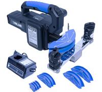 Kit de cintreuse de tuyaux électriques - Cintreuse à 90° alimentée par batterie avec 7 matrices et fonctionnement à un bouton pour réparation de CVC et de réfrigération