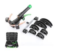 Kit de cintreuse de tuyaux en cuivre - Cintreuse hydraulique manuelle avec 7 matrices pour tubes en cuivre de 1/4 à 7/8 - Construction en fonte ductile durable