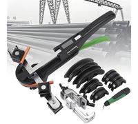 Kit de cintreuse hydraulique avec mécanisme à cliquet et plusieurs matrices pour réparation de réfrigérateur et climatiseur