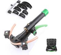 Kit de cintreuse hydraulique manuelle, outil de cintrage de tubes efficace avec mécanisme à cliquet, 7 matrices pour tuyau de 6 mm à 22 mm de diamètre