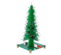 Kit de circuit flash LED 3D DIY avec trois circuits imprimés pour construire un arbre de Noël clignotant tridimensionnel avec 36 LED pour l'électronique de loisirs (7 couleurs)