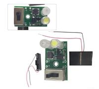 Kit de circuit imprimé solaire 1,2 V avec panneau solaire 2 V et boîtier de batterie pour pots de bricolage, pelouse et guirlandes lumineuses - Carte de contrôle de prototypage en fibre de verre
