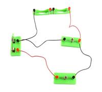 Kit de circuit physique - Kit d'électricité - Kit d'expérimentation scientifique pour étudiants - Circuits de base - Série parallèle