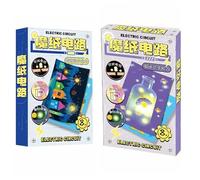 Kit de Circuit Scientifique : Kits d'expériences électriques pour Faire des Cartes Lumineuses, activité d'apprentissage éducatif Pratique | Jouet électrique STEM pour, étudiants,