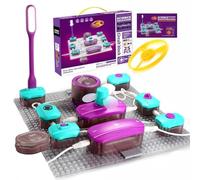 Kit de Circuits Électroniques avec 25 Blocs, 40 Expériences d'Électricité, Jeu Scientifique STEM de Physique, Exploration Électronique DIY, pour Enfants de 3 Ans et Plus