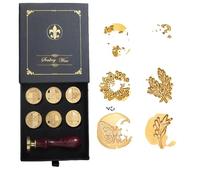 Kit de cire à cacheter, design rétro, kit de bricolage pour cacheter, boîte cadeau 7Siegel Set5