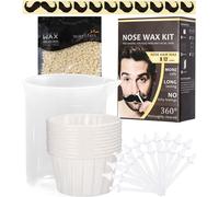 Kit De Cire Pour Nez,Nose Wax Le Kit De Cire Pour Hommes Et Femmes,100G Cire Pour Poils Nez, 20 Applicateurs Pointe Sûre,Sûre, Rapide, Cire Pour Les Cheveux Pour Le Nez,Indolore Kit Cire Pou[Z2437]