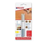 edding Cire pour parquet 8902-4049 – kit de réparation 3 cires dures, blanc