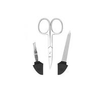 kit de ciseaux pince à épiler et lime professionnels rose - manucure - faux ongles - pédicure