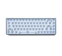 Kit de clavier mécanique à lumière blanche pour novice,sans fil,compatible Bluetooth,commutateur 2.4 broches,échange à chaud,3 modes,68 touches,3/5 mesurz - Type Novice68dark #A