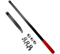 Kit de clé à poulie en acier à haute teneur en carbone pour systèmes de courroie d'accessoires de moteur, y compris tendeur et tendeur de poulie tendeur et galet tendeur et remplacement (A)