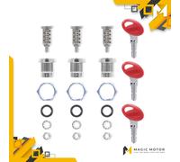 Kit de clés + 3 barillets clé rouge SHAD SH23 200062R