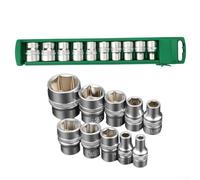 Kit de clés à douille hexagonale très conçues avec dix tailles essentielles parfaitement conçues pour plus de fiabilité