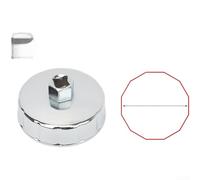 Kit de clés à filtre à huile, ensemble de douilles spéciales pour automobile apuchon d'installation de retrait de filtre pour service de moteur de voiture (80 mm/12P)