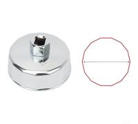 Kit de clés à filtre à huile, ensemble d'outils spéciaux pour automobile apuchon d'installation de retrait de filtre pour service de moteur de voiture (73-72 mm/14P)