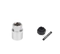 Kit de clés d'écrou de verrouillage de roue antivol, 22 pièces, Compatible avec le dissolvant de crou de boulon adaptateur et le jeu de douilles
