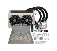 Kit de climatisation universel automobile 12V 24V A/C for camion Minibus Van tracteur pelle RV pelle climatiseur ca(12 volts)