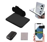 Kit de Clip de réflexion de Miroir de caméra de téléphone Portable, Clip de réflexion de téléphone Portable réglable, Prise de Vue Horizontale et Verticale d'ombre pour Tous Les Smartphones (Noir)