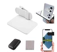 Kit de Clip de réflexion de Miroir de caméra de téléphone Portable, Clip de réflexion de téléphone Portable réglable, Prise de Vue Horizontale et Verticale d'ombre pour Tous Les Smartphones (Blanc)