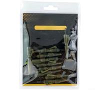 Kit de clips ABS pour pêche à la carpe avec émerillon et support de poids pour la stabilité et l'installation du bas de ligne