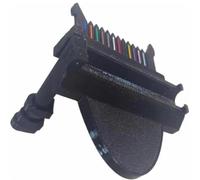 Kit de clips de fabrication de ruban à fibre unique, gabarit de combinaison | Avec 12 pinces à ruban, for le dénudage thermique des fibres, l'épissure de coupe, le combinateur de fibres nues, noir