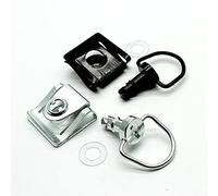 Kit de clips de fixation à dégagement rapide pour panneau de carénage, anneau en D, fixations quart de tour, vis universelles pour moto de course (chromé, 1 ensemble)