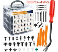 Kit de clips de fixation de voiture, rivet de garde-boue, clips en plastique, poussée de carrosserie automatique, goupille de retenue, pare-chocs, garniture de porte, réparation de panneau, 800