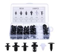Kit de clips de fixation pour voiture, avec 6 différents types de pinces de garniture de porte et clips décoratifs en plastique pour pare-chocs