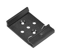 Kit de clips de montage sur Rail Din 35mm, supports de montage sur Rail Din en aluminium massif, pince fixe pour montage de relais (35mm5 trous noir mat)