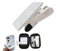 Kit de clips de réflexion miroir pour smartphone - Support d'angle en verre portable pour vidéos Top View - Outil photo universel réglable - Outil d'enregistrement mains libres pour la cuisine, l'art