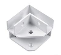 Kit de clips de verre réglables à 90 degrés supportant les connexions de panneaux de verre dans les armoires à vin, systèmes d'étagères en verre et cadres de rack (coin en bas)