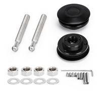 Kit de clips de verrouillage universels pour capot, 2,4" 62 mm, 4 couleurs, bouton-poussoir, billettes, LZ-HP31 Serrure de Capot de Voiture(Black)