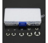 Kit de clips E en acier inoxydable pour bague 120 pièces assorties M1,5 à M10 mm pour rainures d'arbre et matériel de fixation résistant à l'huile