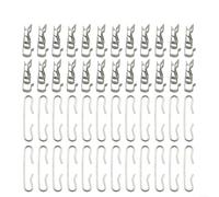 Kit de clips et entretoises de câble de toit en aluminium sans outil pour systèmes de dégivrage de gouttière et de toit. Ajustement sûr pour différentes tailles de câbles
