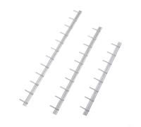 Kit de clôture de sécurité à l'échelle 1:87 pour chemins de fer de calibre HO et projets de modélisation de paysage miniature de précision (3 ensembles d'argent)