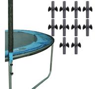 Kit de clôture de trampoline - ABS 12 pièces | Entretoise de tige de trampoline | Joint de rechange pour filet de sécurité Trampolinne Poteaux Cadre Stabilité Famille, salle de sport et aire de jeux