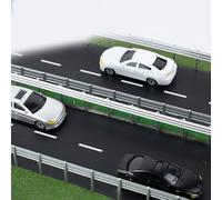 Kit de clôture industrielle miniature à l'échelle 1:87 pour modélisme ferroviaire HO et construction de scènes (3 ensembles d'argent)