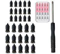 Kit de clous de réparation de pneus avec 2 tailles, bouchons de pneus à vissage rapide avec boîte de rangement et tournevis for une réparation rapide des pneus en libre-service(30pcs)