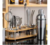 Kit de Cocktail Complet 23 Pièces - Shaker Mixologue 750ml - Accessoires Bar Inoxydable -Cadeau Parfait pour Amateurs de Cocktails