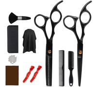 INF Coiffeur Outils de coupe de cheveux avec ciseaux, peignes, pinces 11 pièces