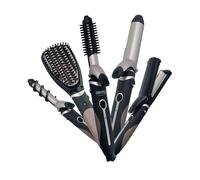 Ensemble de soins capillaires et de mise en plis 5 en 1, Lisser, Fer à Friser,, CR2024, 50,