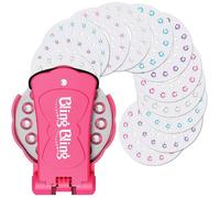 Kit de coiffure créative à strass pour filles : Outil coiffant, perles à cheveux, 180 strass décoratifs et bijoux jouets glamour