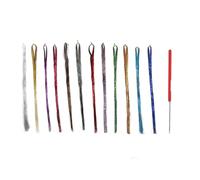 Kit de coiffure de cheveux Extensions Girls Sparkling Shiny Highlights Glitter pour les événements