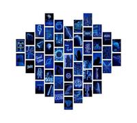 Kit de collage mural esthétique - Collection d' vintage de 50 pièces pour décoration murale, ensemble d'affiches de cartes postales vintage pour décoration de chambre | Décorations murales pour