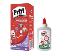 Kit de colle Pritt, colle à bricolage 125 g et colle à bricolage 150 g, poudre pour papier mâché, colle liquide blanche pour l'école et le bureau