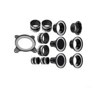 Kit de collecte de poussière magnétique Quick Connect 4 pièces avec joints | Kit d'adaptateur de raccord de tuyau en caoutchouc flexible de 100 mm - Outil de montage sans outil - Extraction de poussière