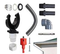 Kit de collecte d'eau de pluie, kit de raccordement pour tonneau de pluie | Kit de robinet pour tonneau de pluie | Déviateur de l'eau de pluie, de collecte à pour la « de Gut »
