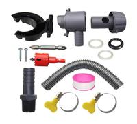 Kit de collecte d'eau de pluie, système de collecte d'eau de pluie résistant aux intempéries avec tuyau de 0,5 m/1 m, dispositif de filtration d'eau, réservoir de stockage pour récupérer l'eau de